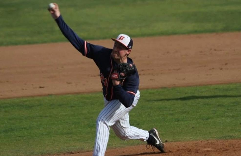 A baseball pitcher