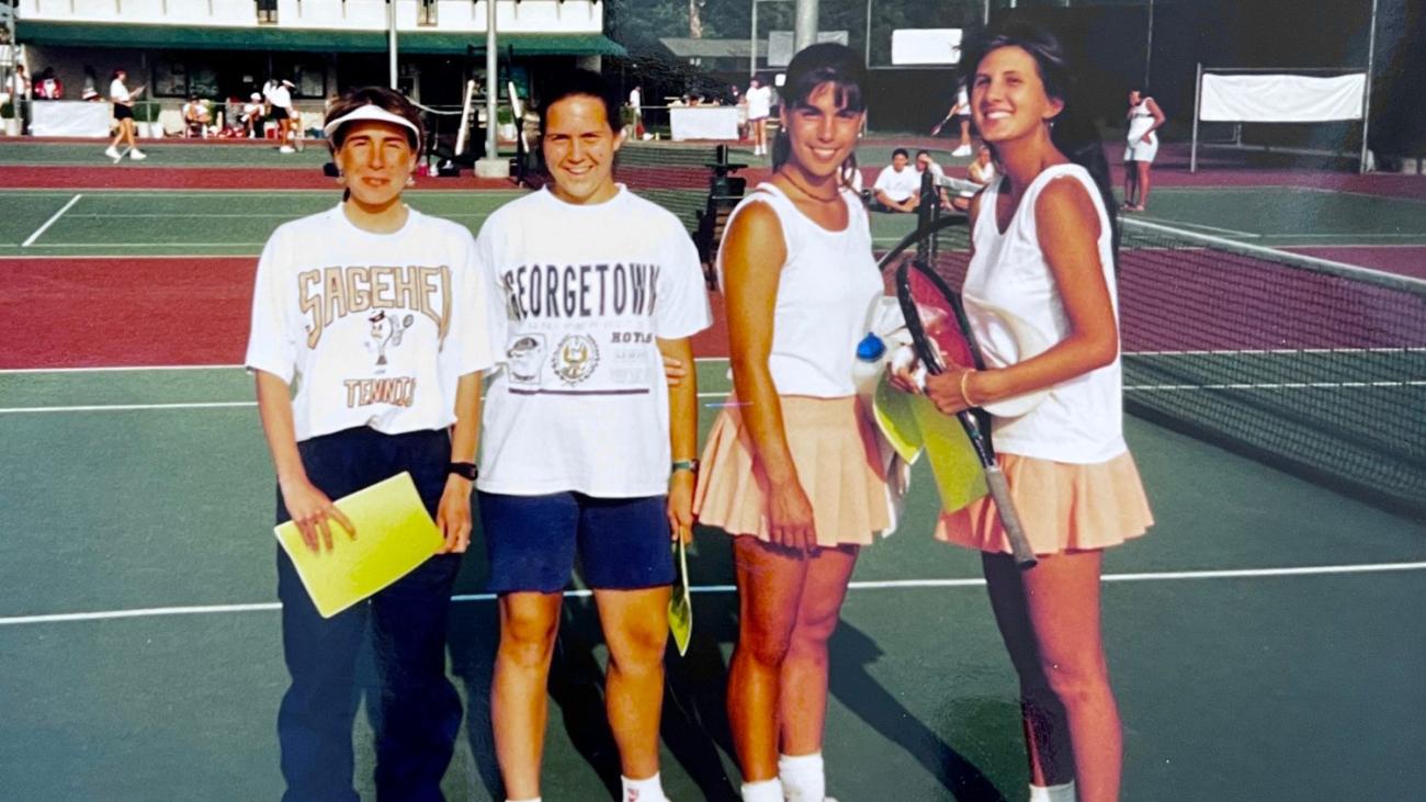 woutrina smith with pomona pitzer tennis team