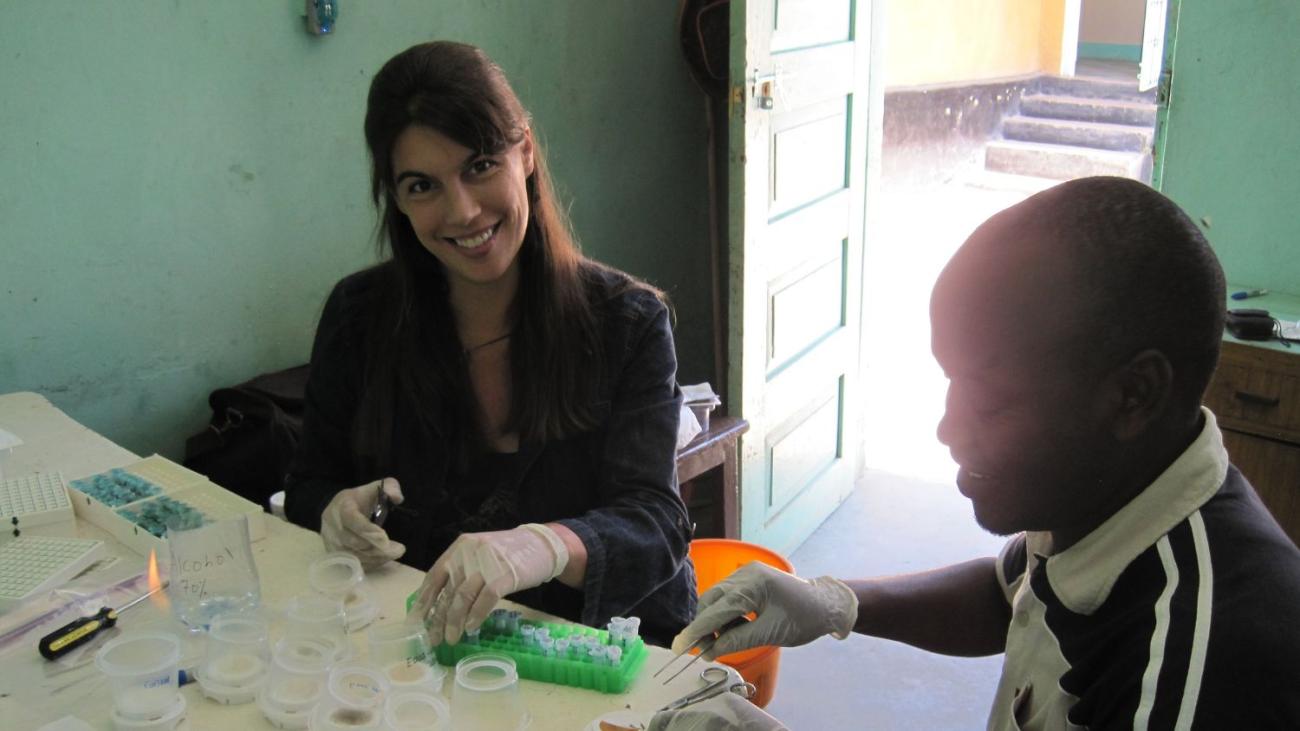 woutrina smith with a doctor in Tanzania