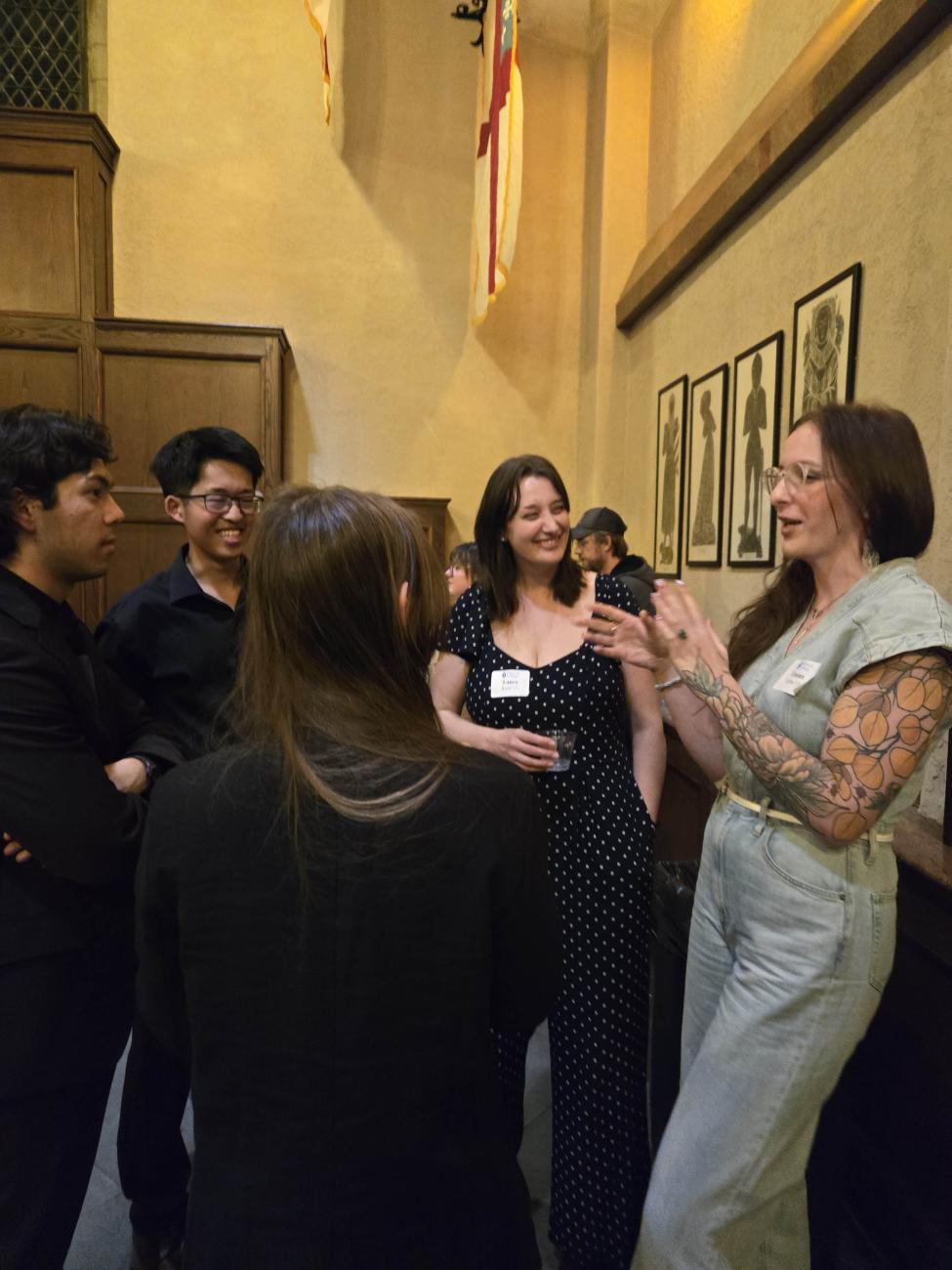 Glee Club members at reception with alumni in Colorado Springs