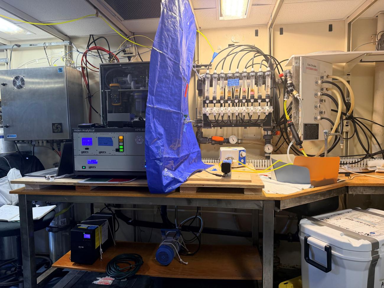 photograph of membrane inlet mass spectrometer
