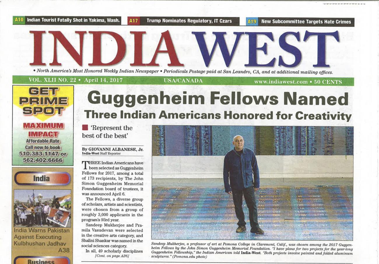 Mukherjee on cover of India West