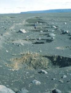  pit crater chains in Iceland