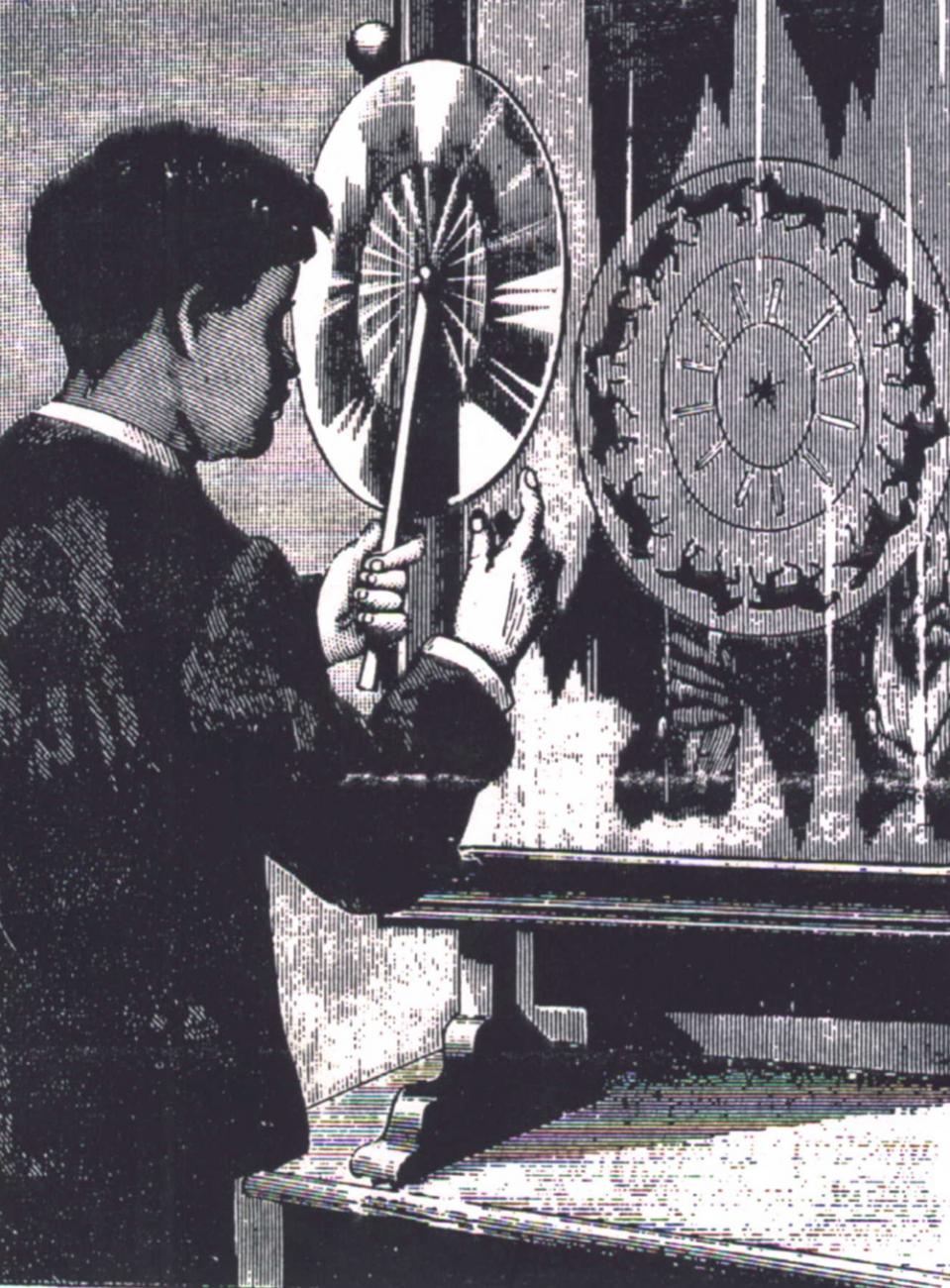 Illustration of a Phenakistoscope
