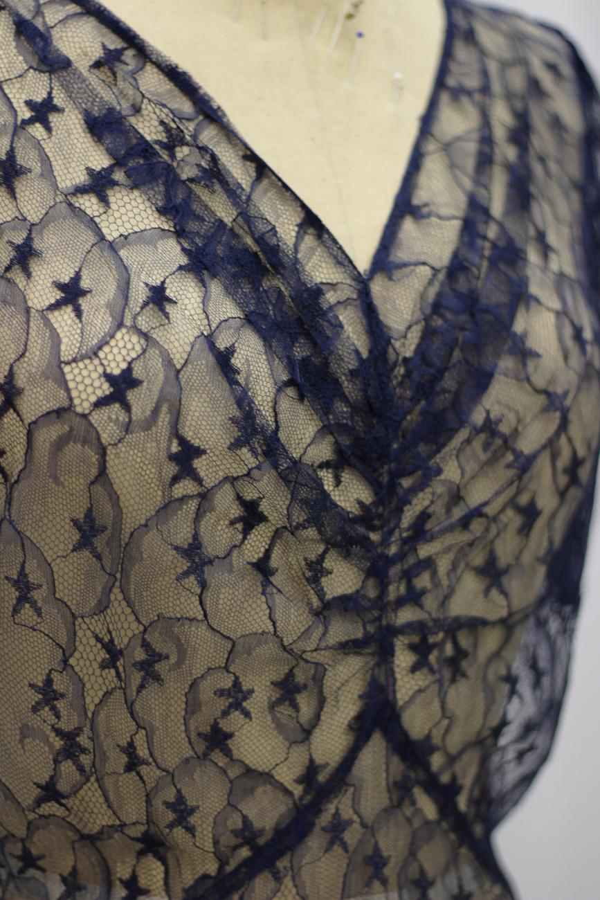 Detail of Lace Evening Dress