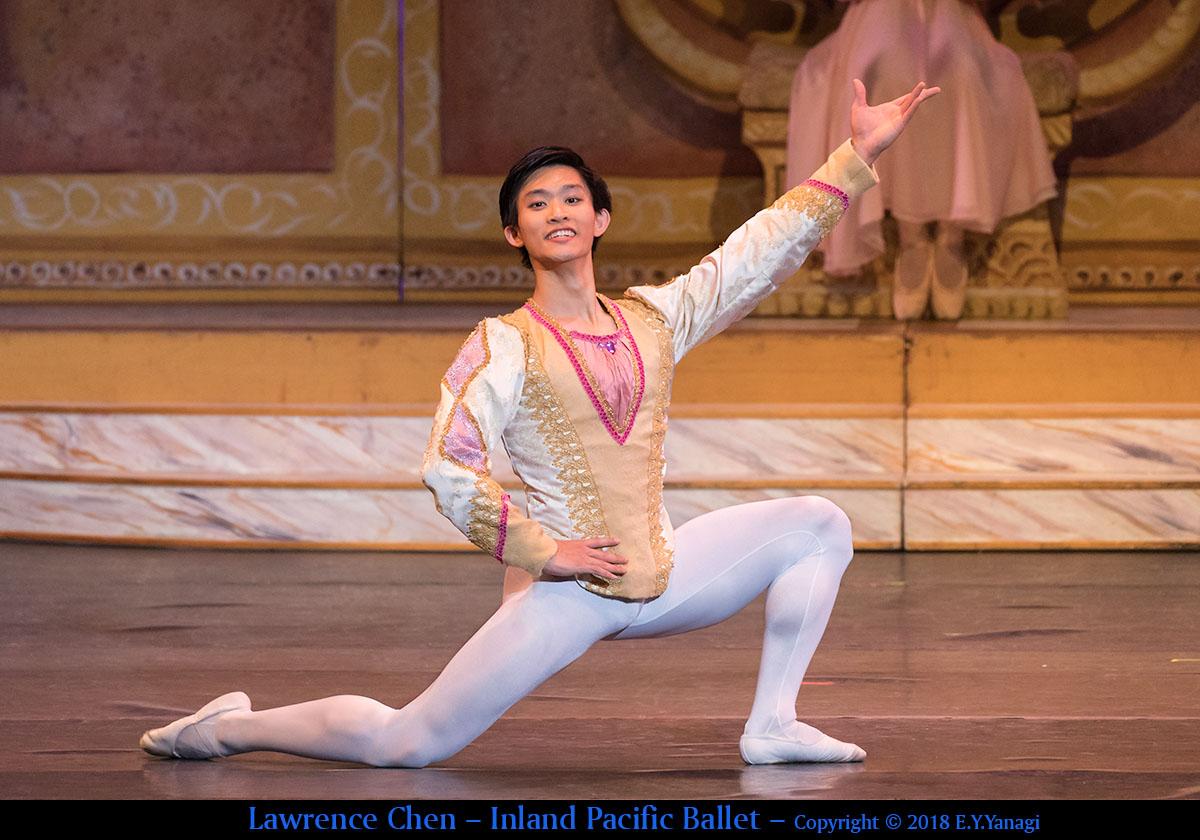 Lawrence Chen in ballet costume.