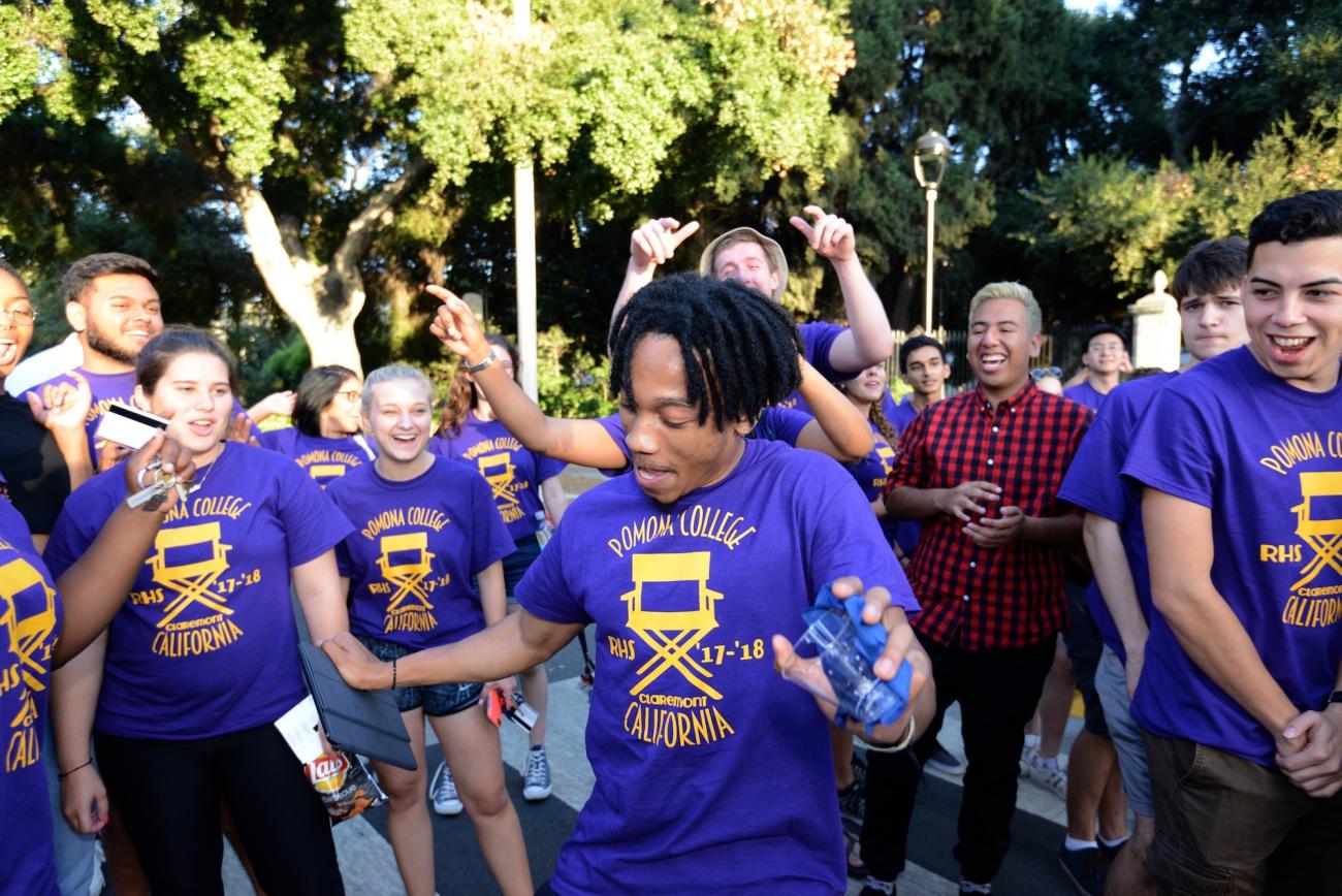 Residence Hall Staff welcomes new students.