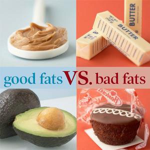 Examples of good and bad fats