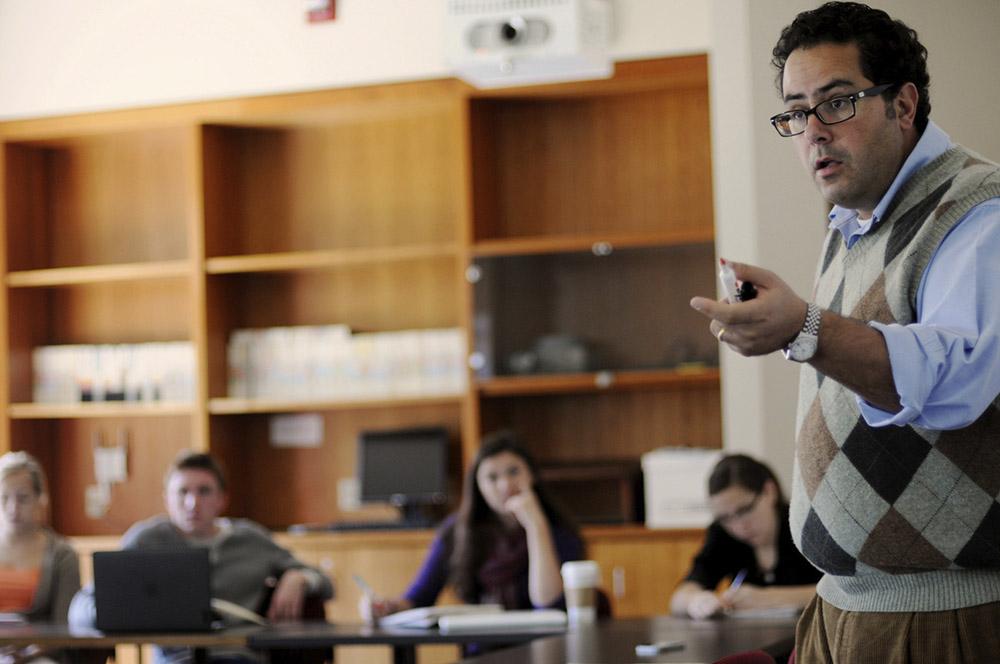 In class with Professor Fernando Lozano