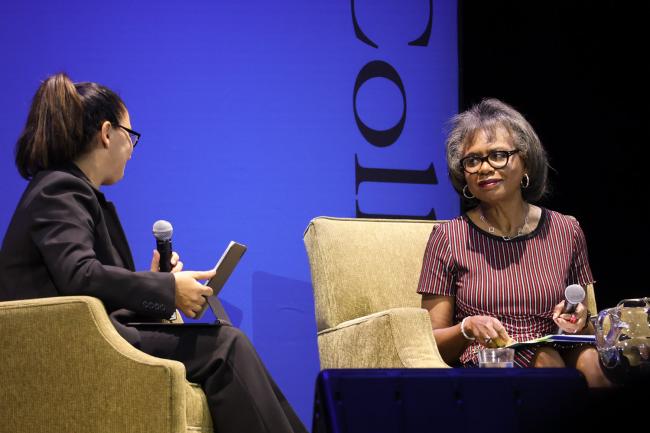 This year’s Payton Lecture welcomed Anita Hill and coincided with Family Weekend. An advocate for equality and civil rights, Hill had a conversation with Professor Kyla Wazana Tompkins.