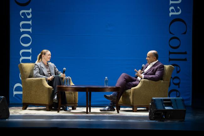 A conversation with two people