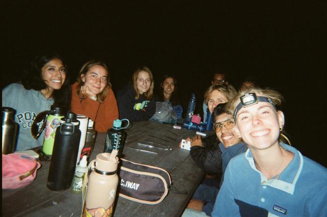 People sitting around a table