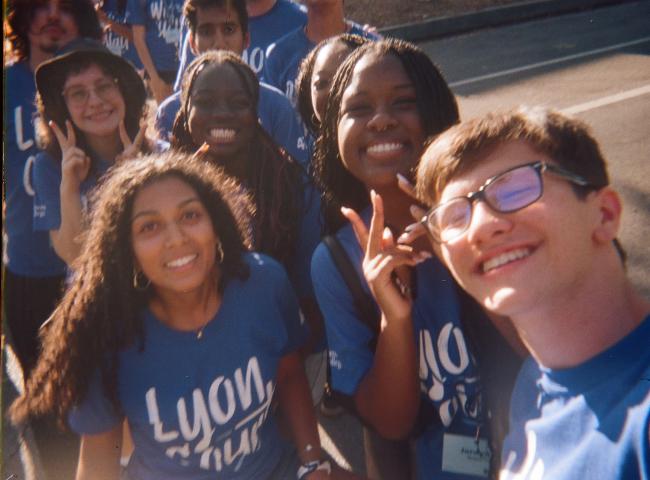 Students in a selfie