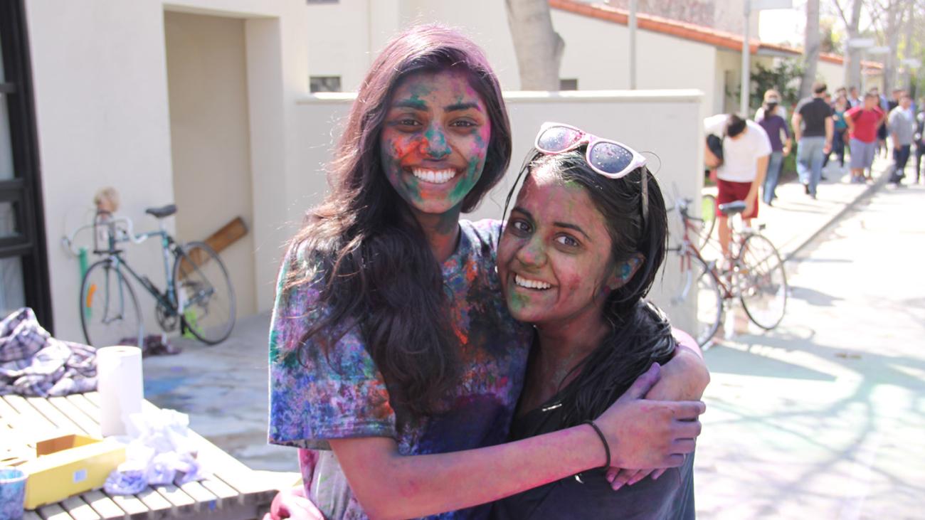 The annual spring celebration of Holi, the Hindu festival of colors, at Walker Beach.