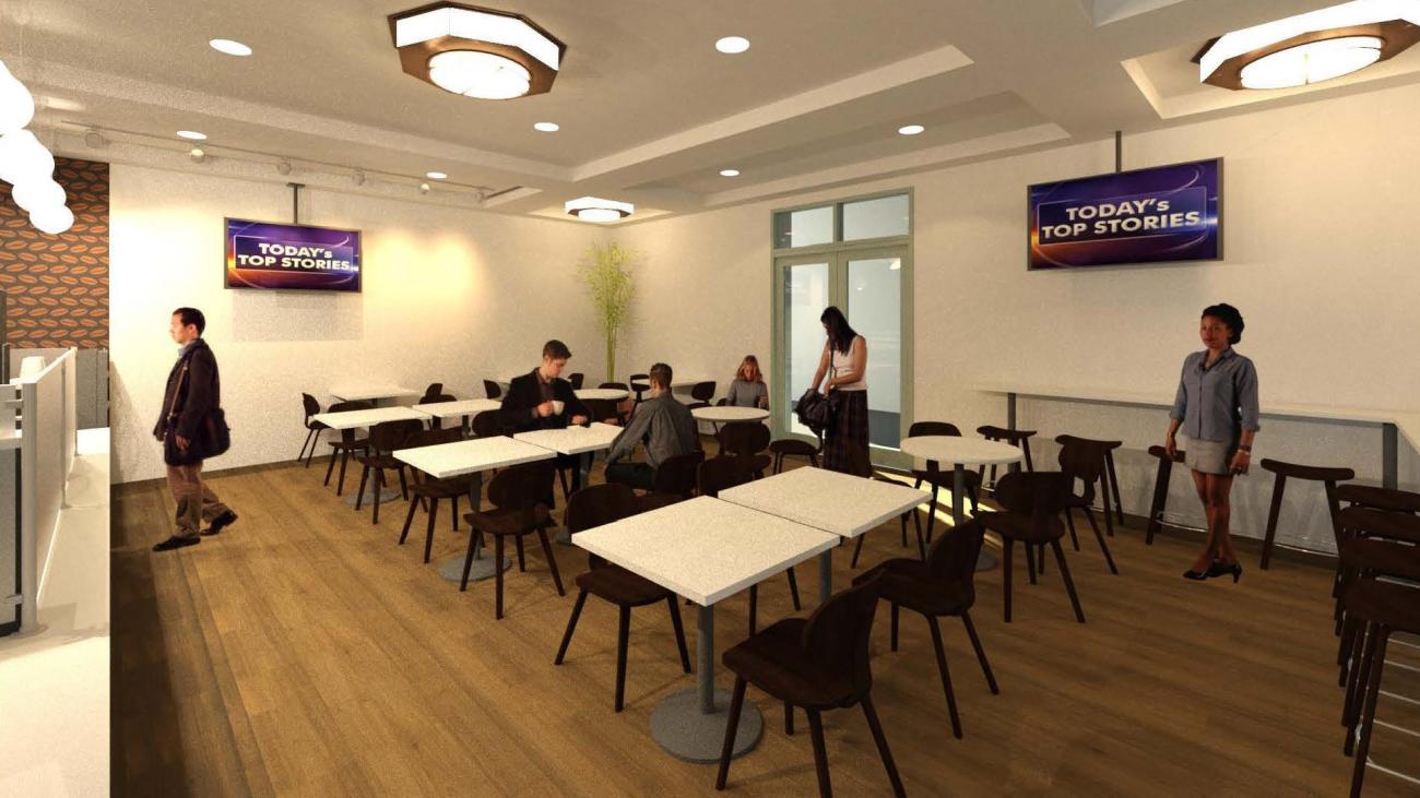 Architect's Concept - Cafe 47 Interior