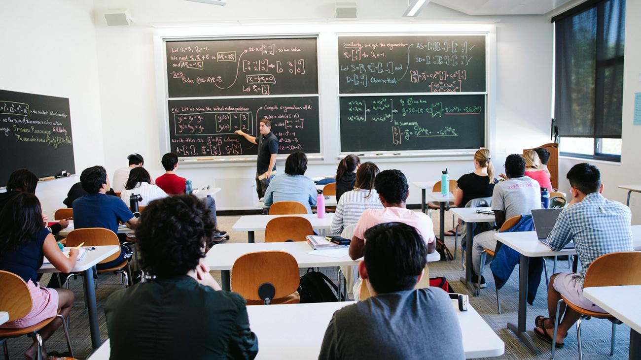 algebra classroom from behind