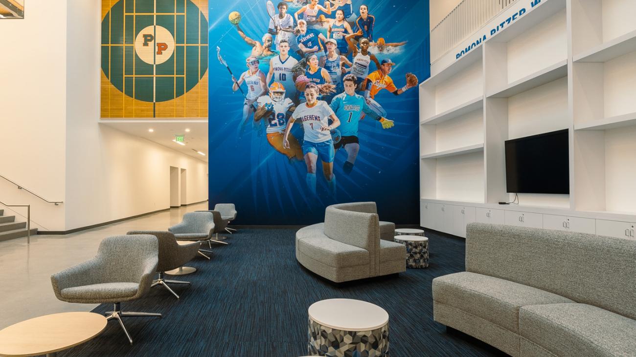 Seating area around new Hall of Fame display