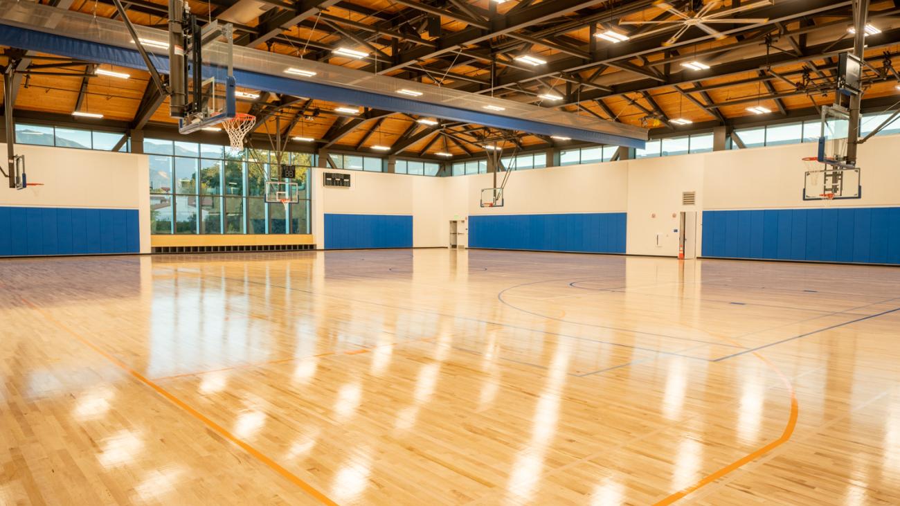 Center for Athletics, Recreation and Wellness upstairs recreation and practice gym