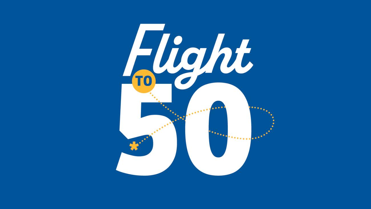 Flight to 50