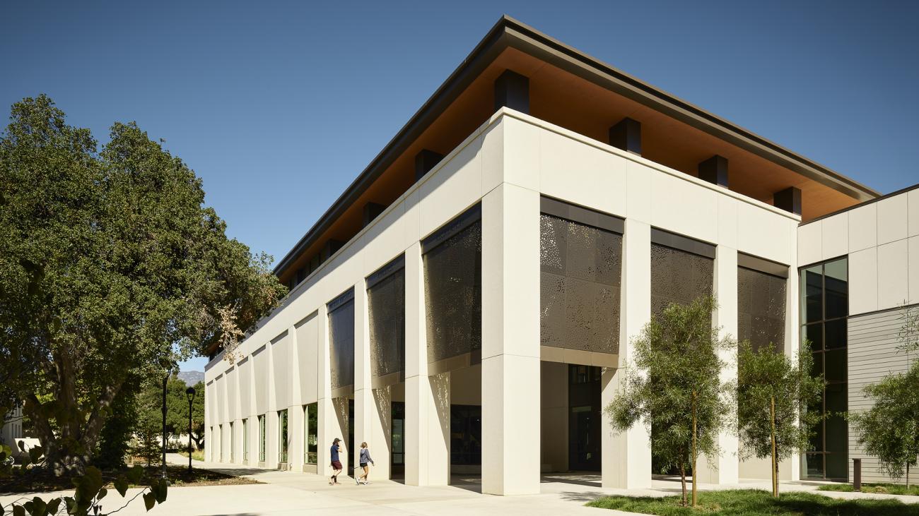 Building exterior and trees