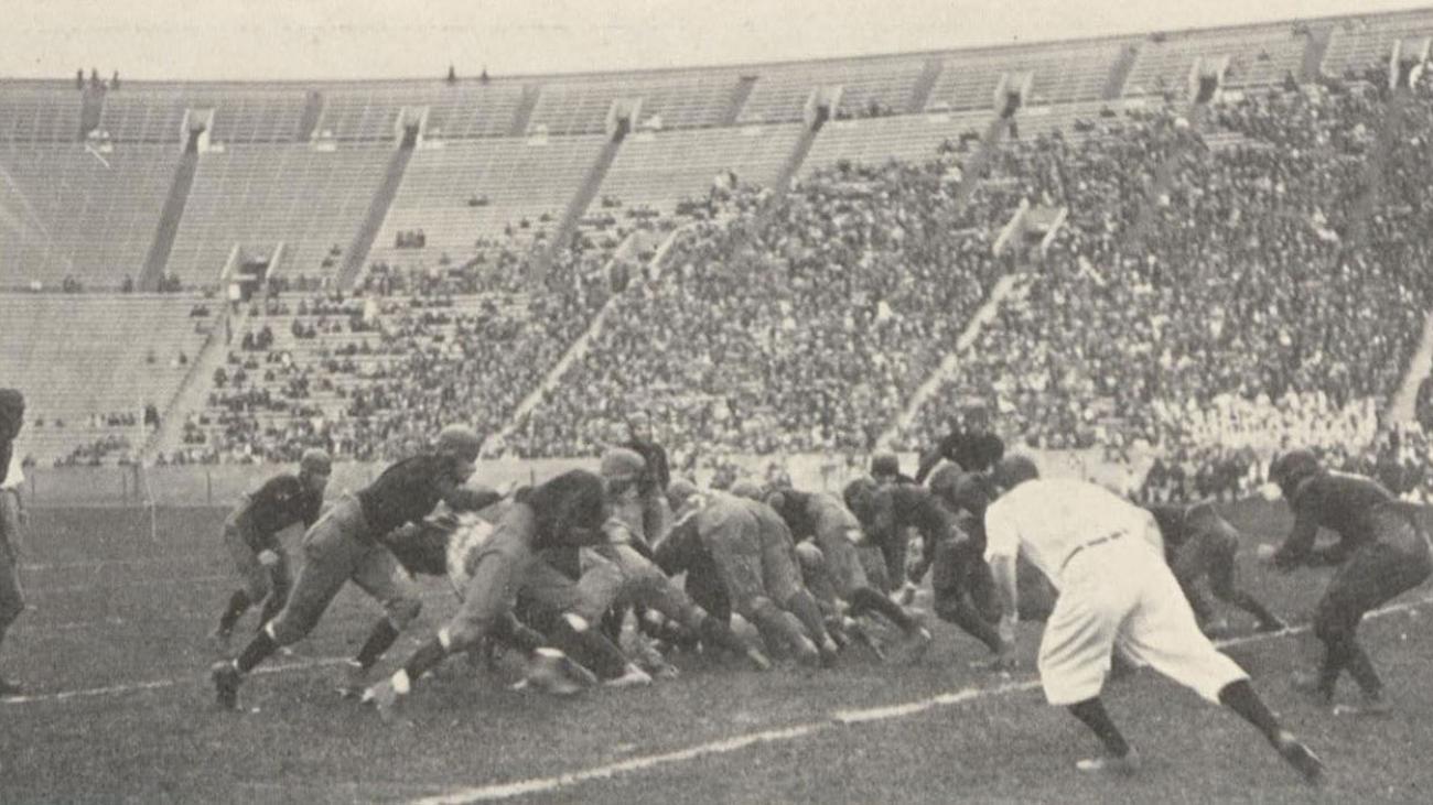 Pomona vs. USC on Coliseum field, 1923