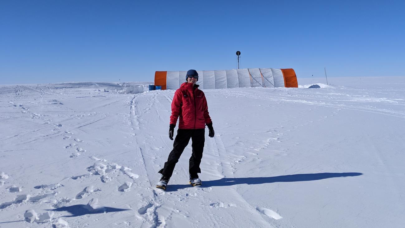 Mackenzie Grieman '09 in Antarctica