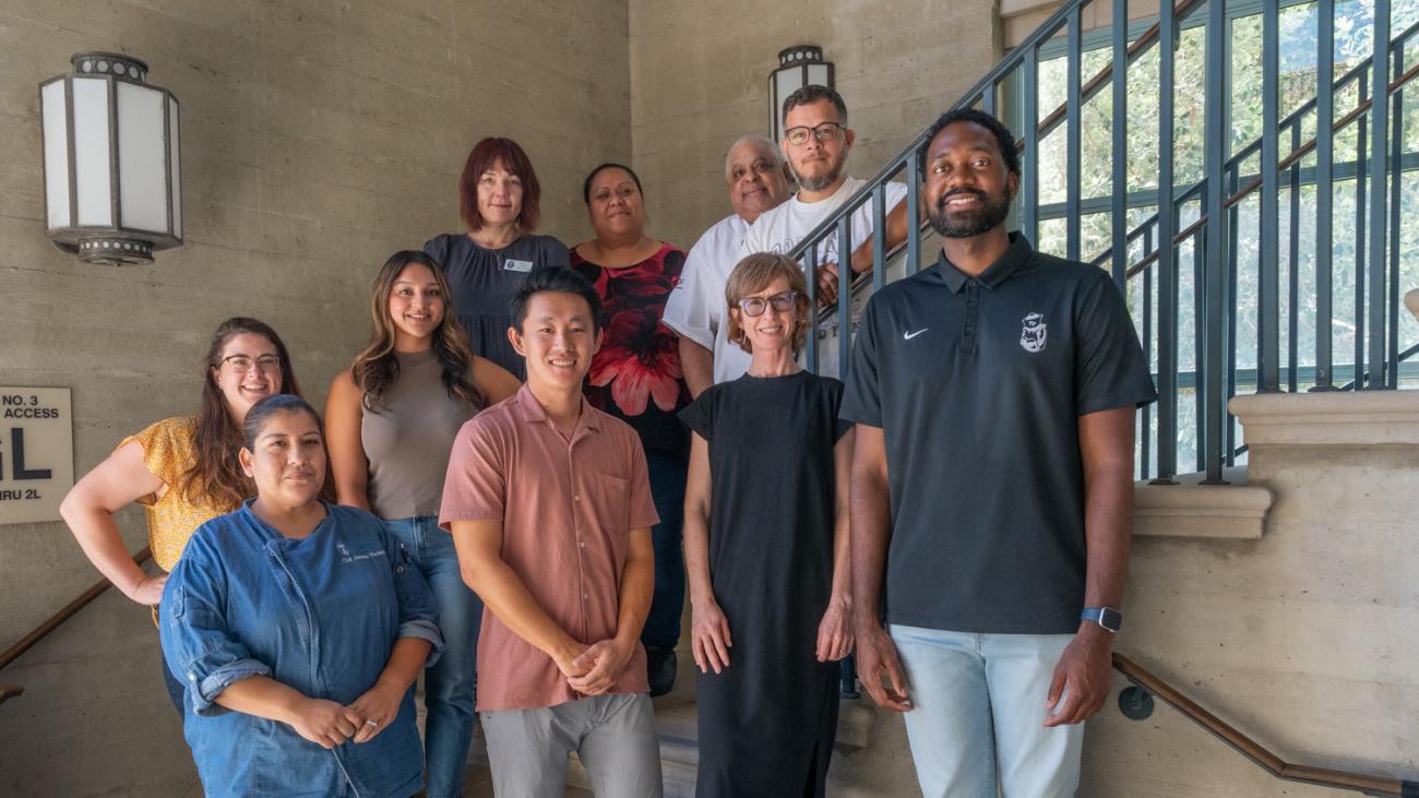Staff council members group photo