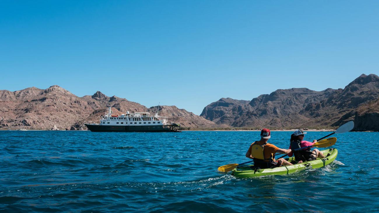 Baja California, boat on water