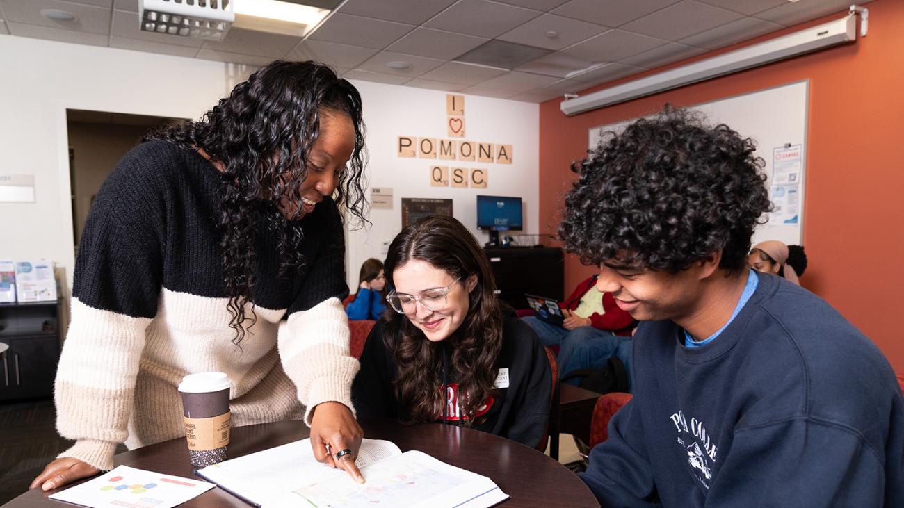 Students at Quantitative Skills Center