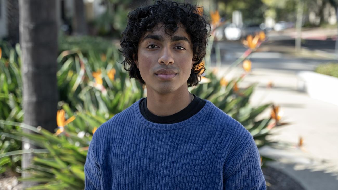 Photo of student intern Balan.