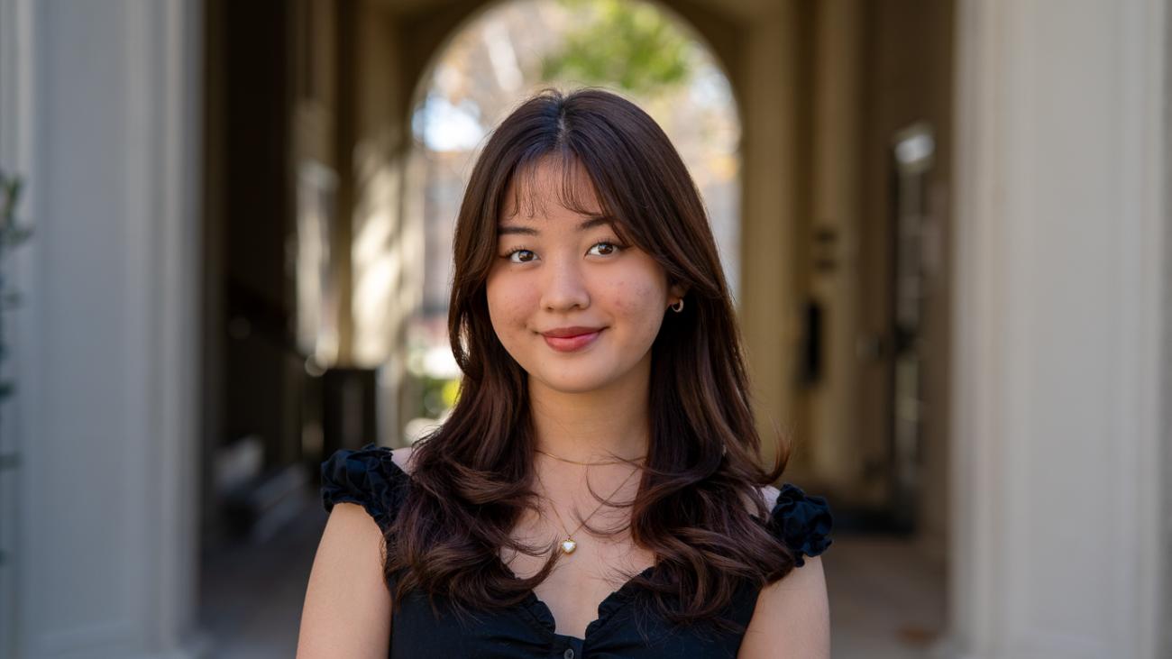 Photo of student intern Clarisse. 