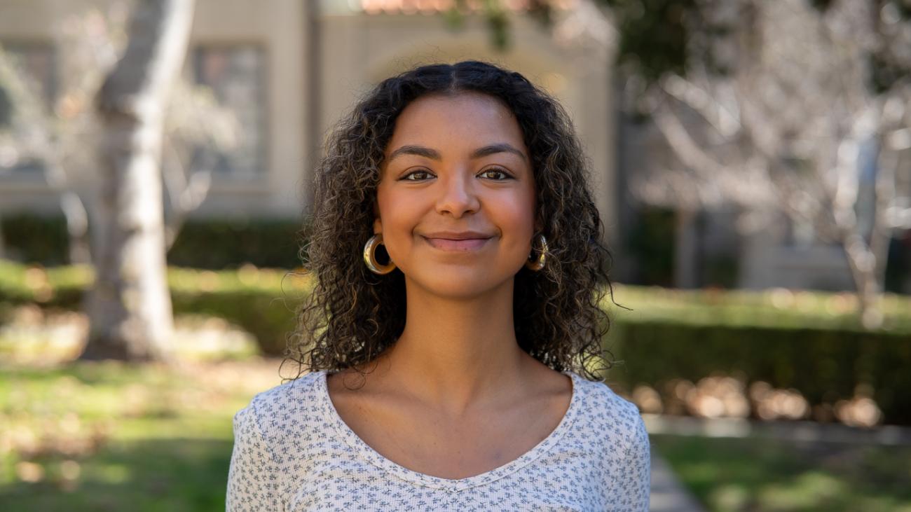 Photo of student intern Olivia.