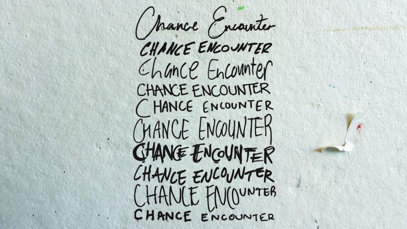 Chance Encounter, exhibition flyer, 2025