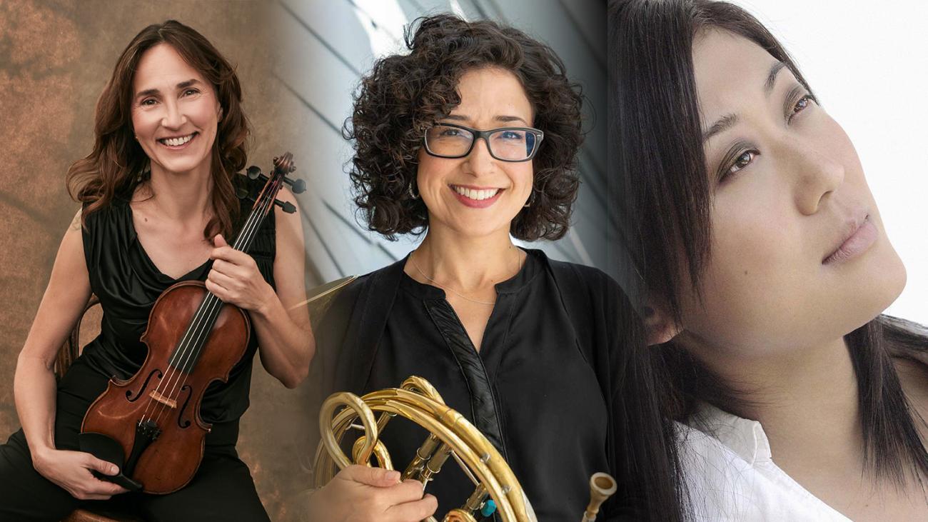 Three musician portraits