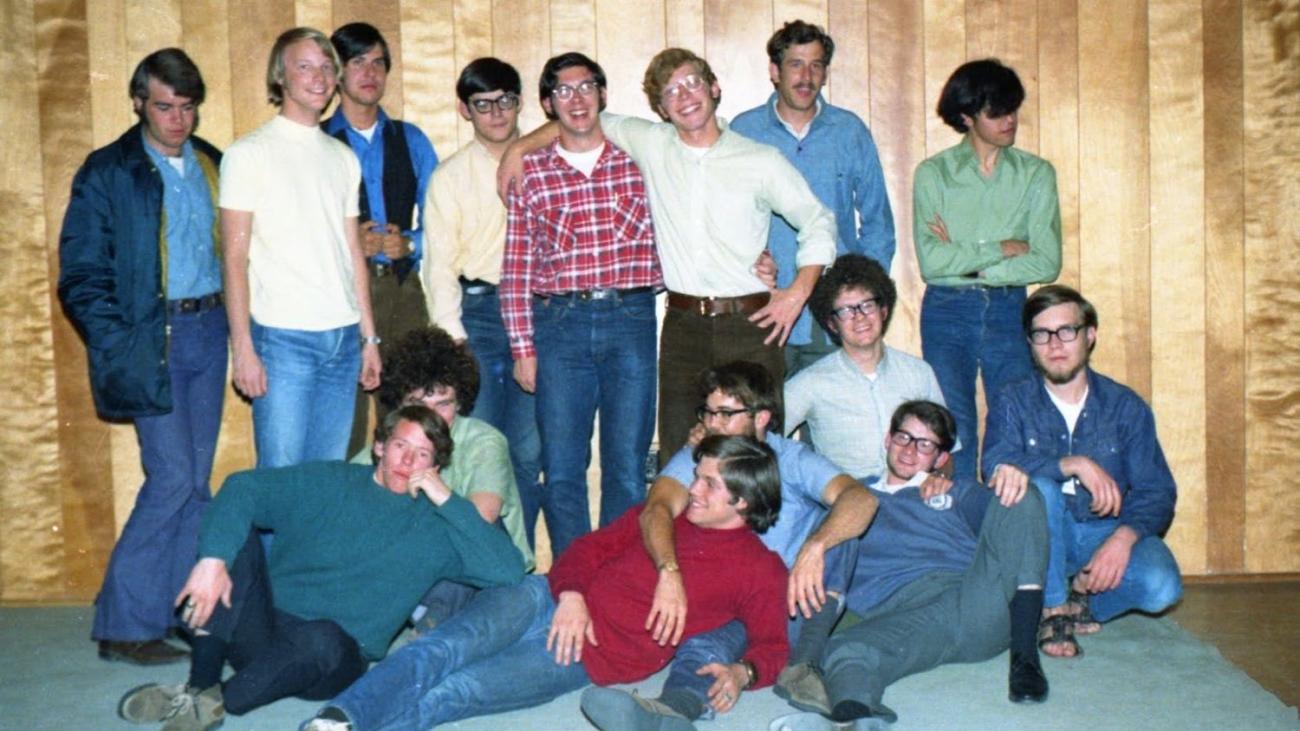 Lohman with his fraternity brothers in 1971