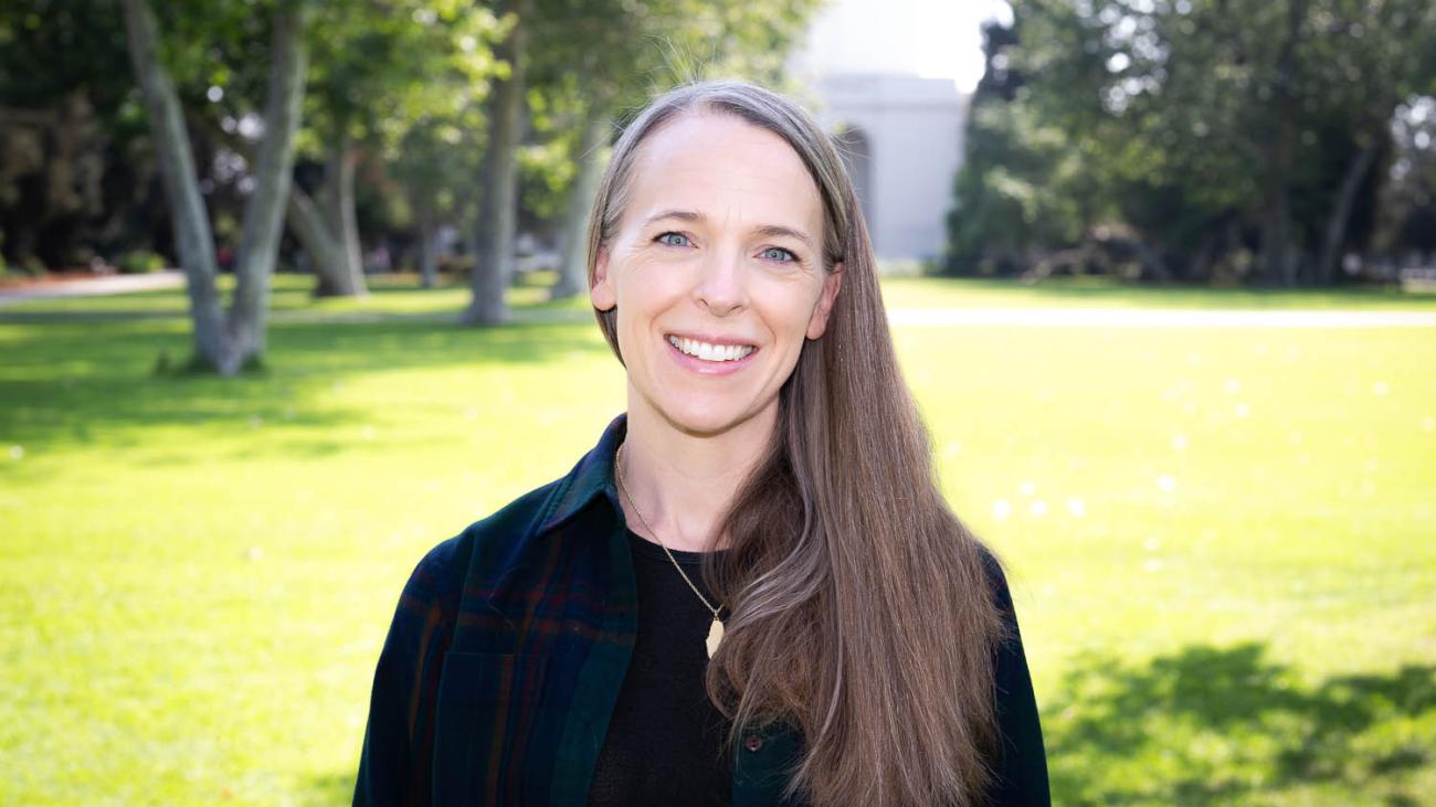 Prof. Sara Masland on Marston Quad