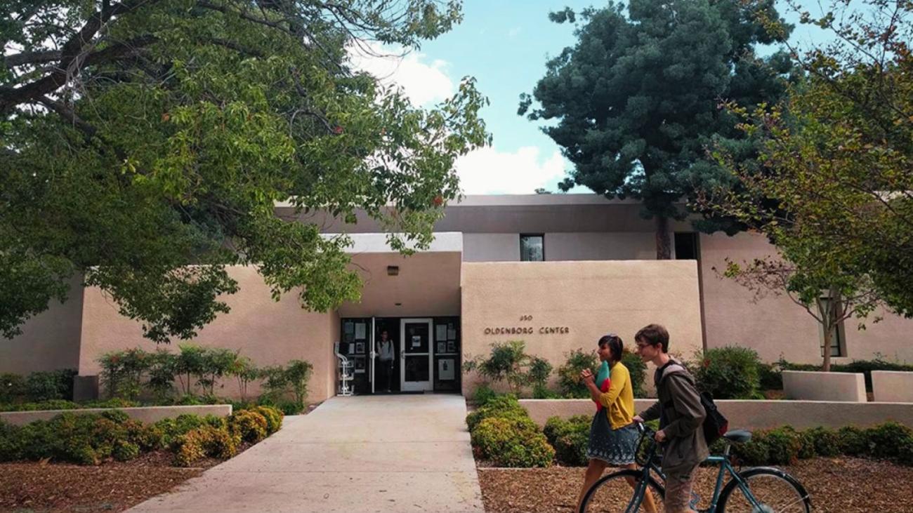 front of the oldenborg center