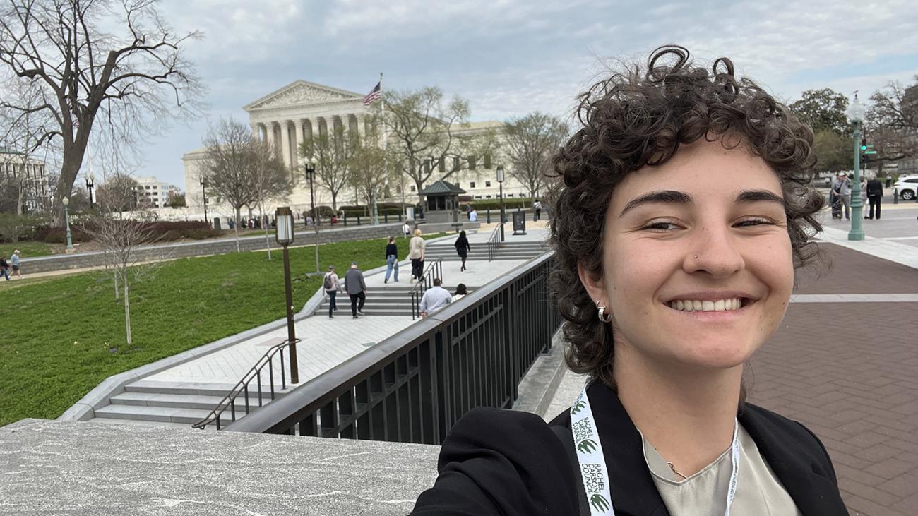 Bridget Brodie ’27 in D.C.