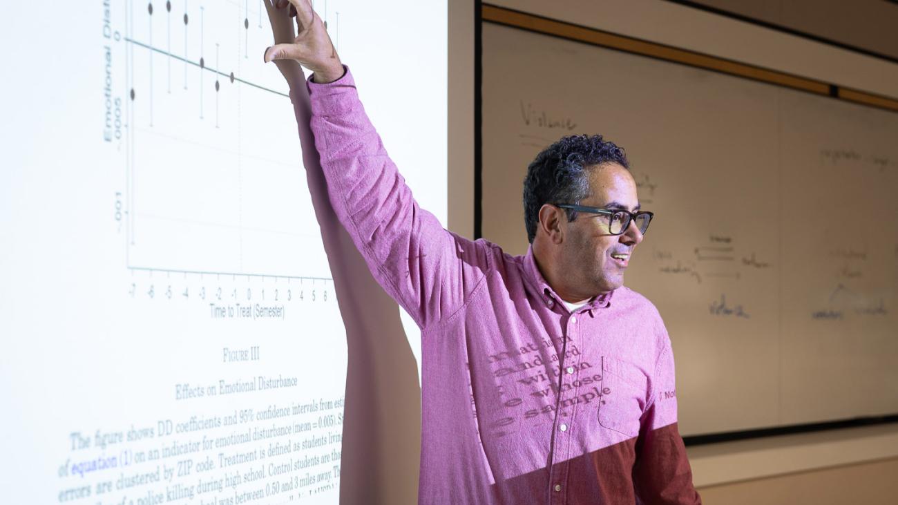 In class with Professor Fernando Lozano