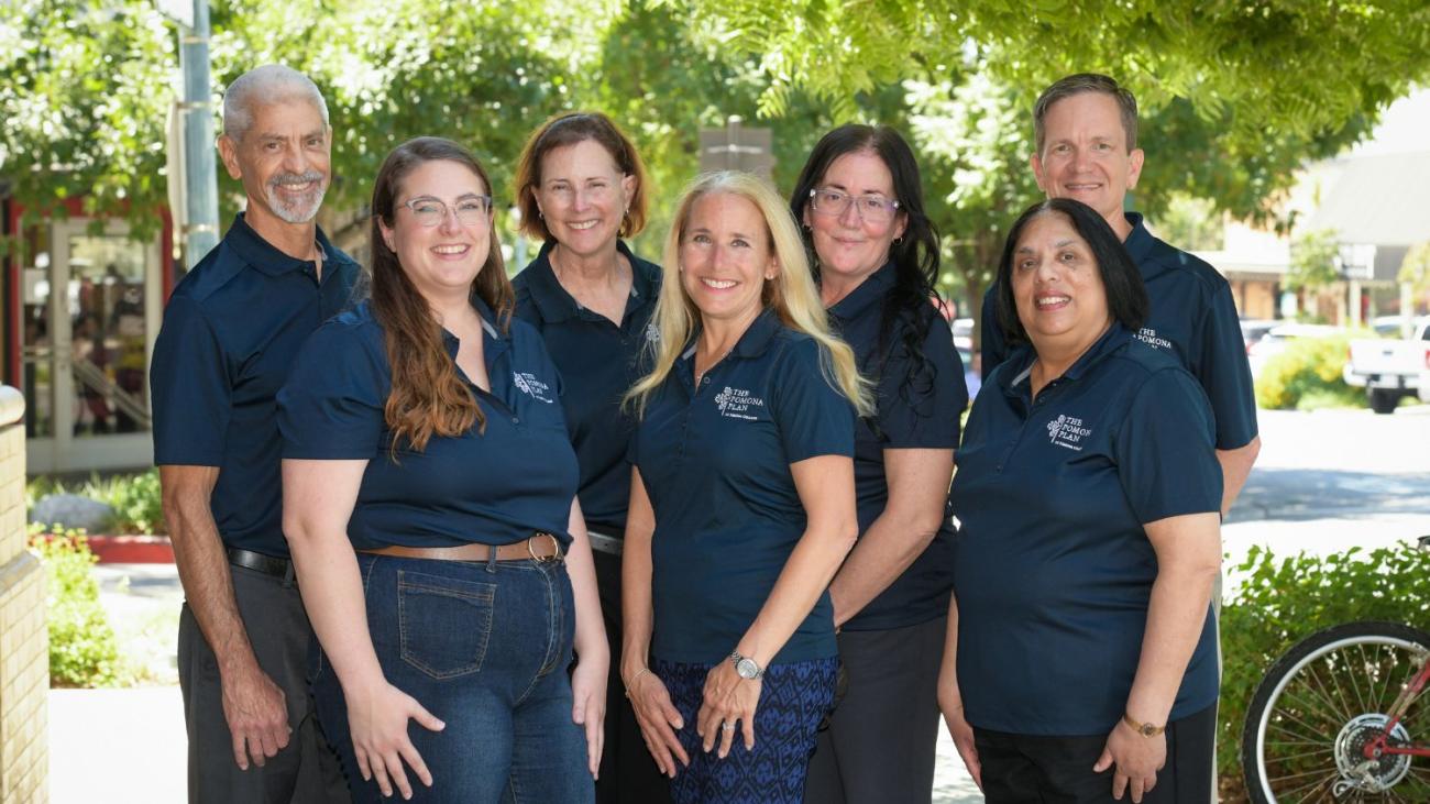 Linda with former Pomona Plan team