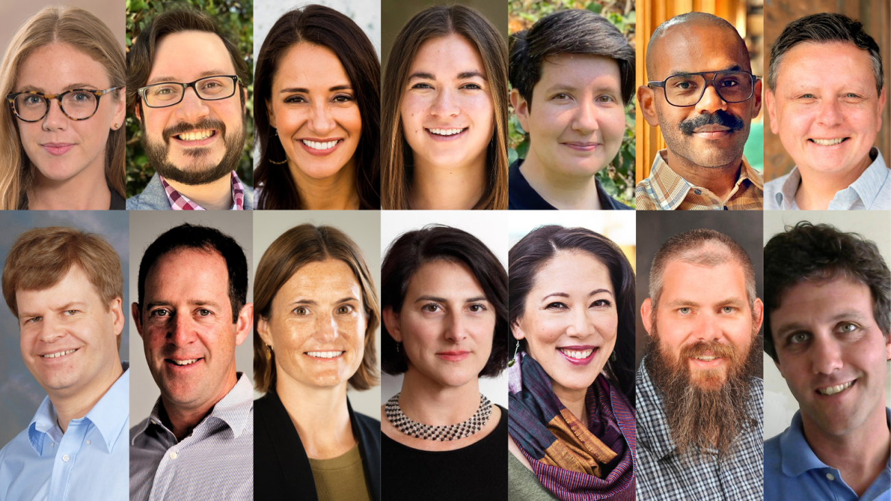 14 faculty members headshots