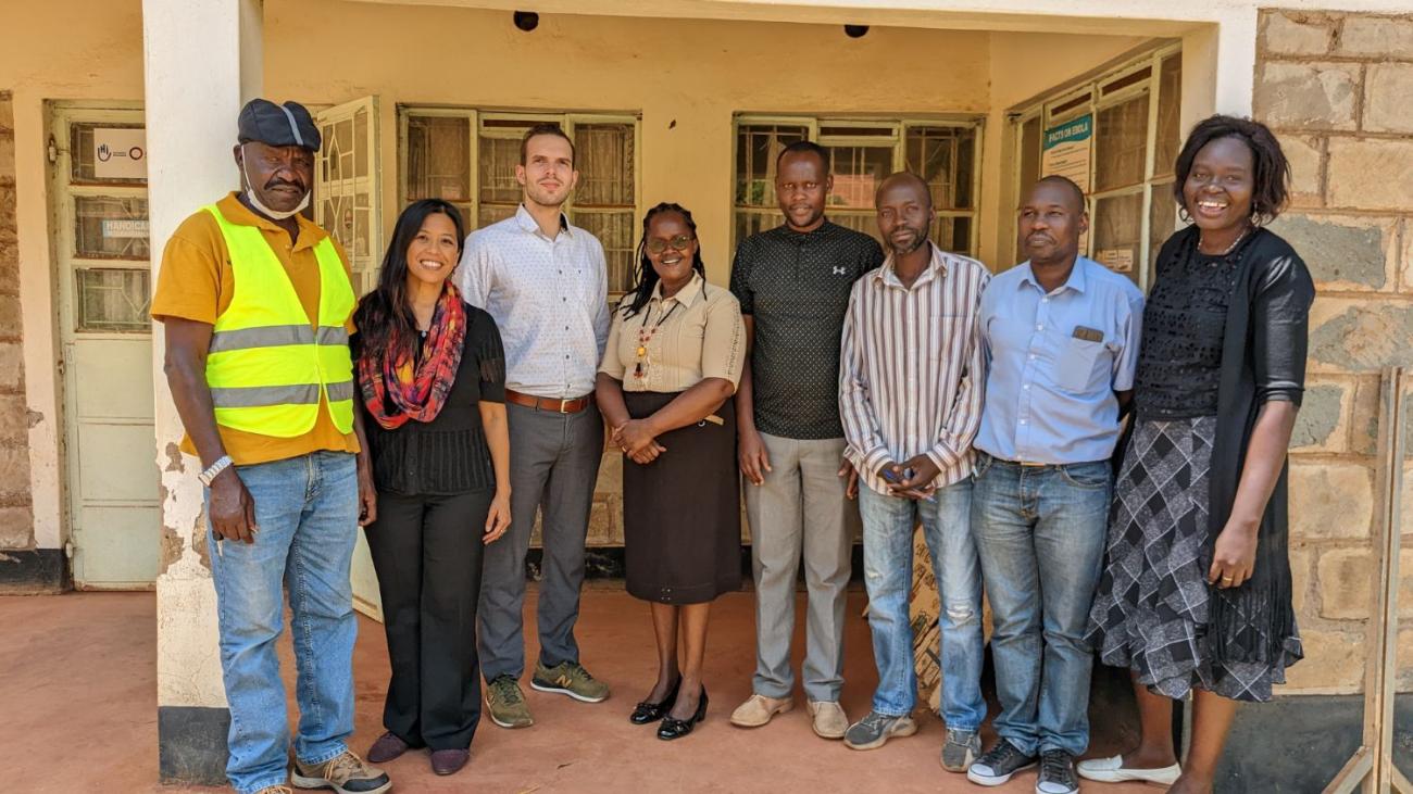 Julius Kellinghusen  in Kenya with community partners