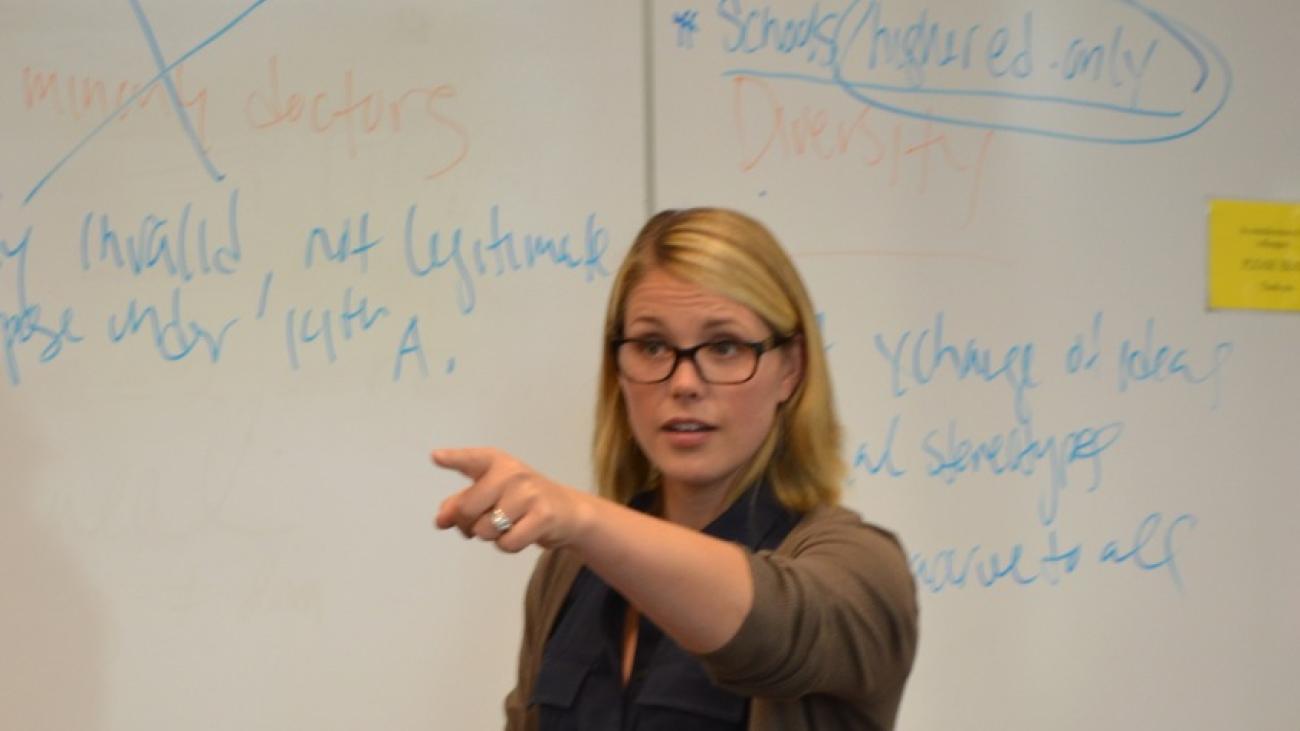 Professor Hollis-Brusky received the Wig Award in Teaching Excellence from Pomona College for her teaching in 2014.