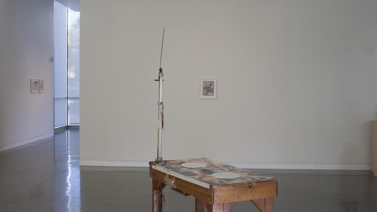 Installation photos highlighting works by Anthony Lepore and Samira Yamin