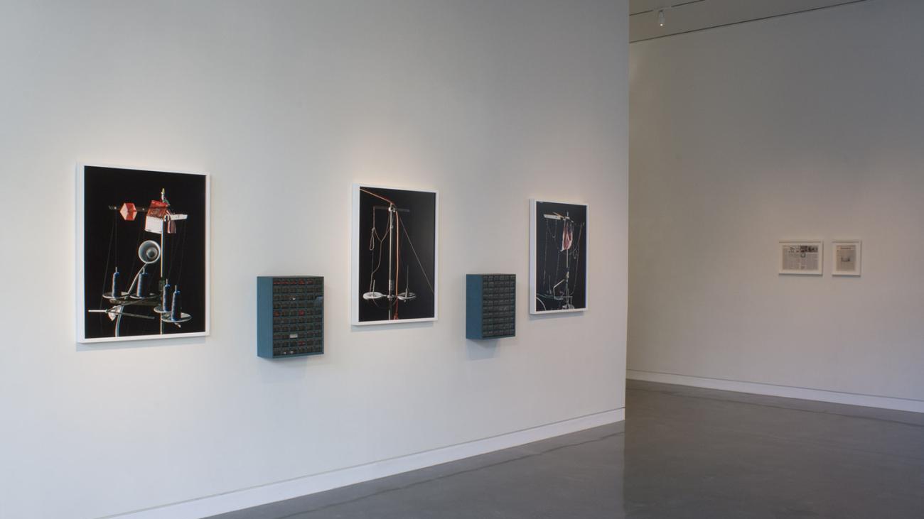 Installation photos highlighting works by Anthony Lepore and Samira Yamin