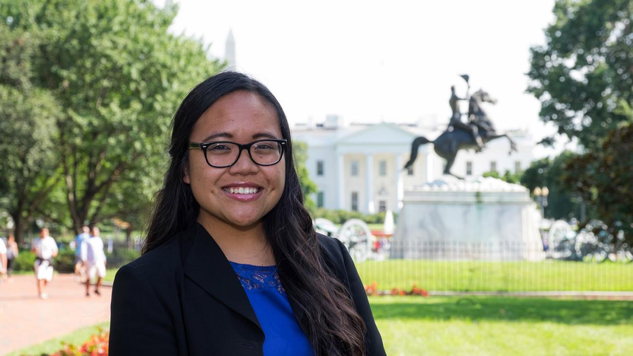 Teofanny Saragi ’18 interned for the White House Initiative on Asian Americans and Pacific Islanders this summer.