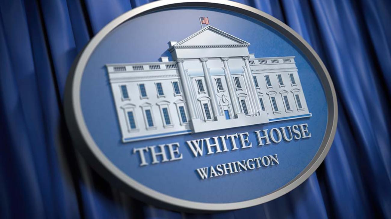 White House blue emblem