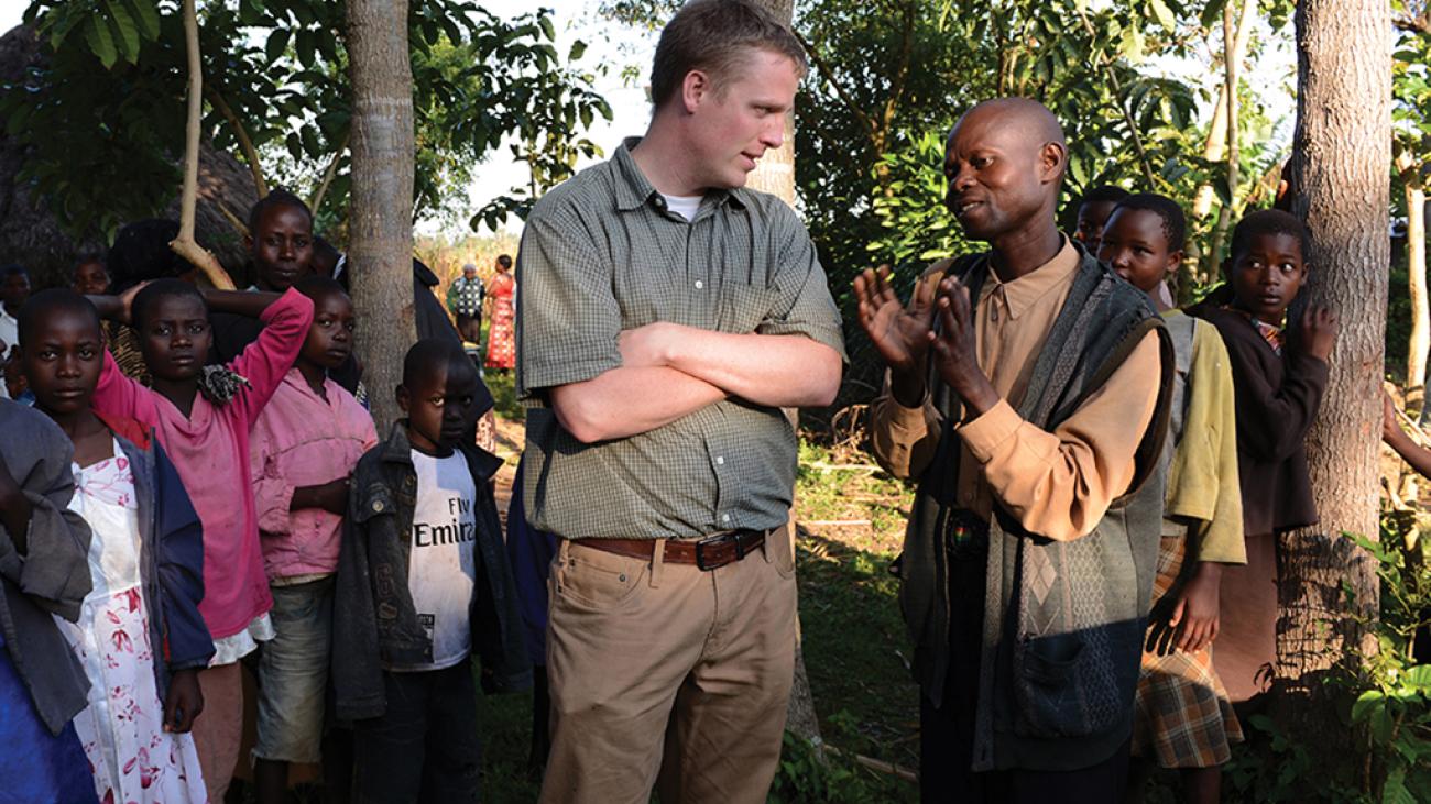 Professor Michael Diercks doing research in Kenya