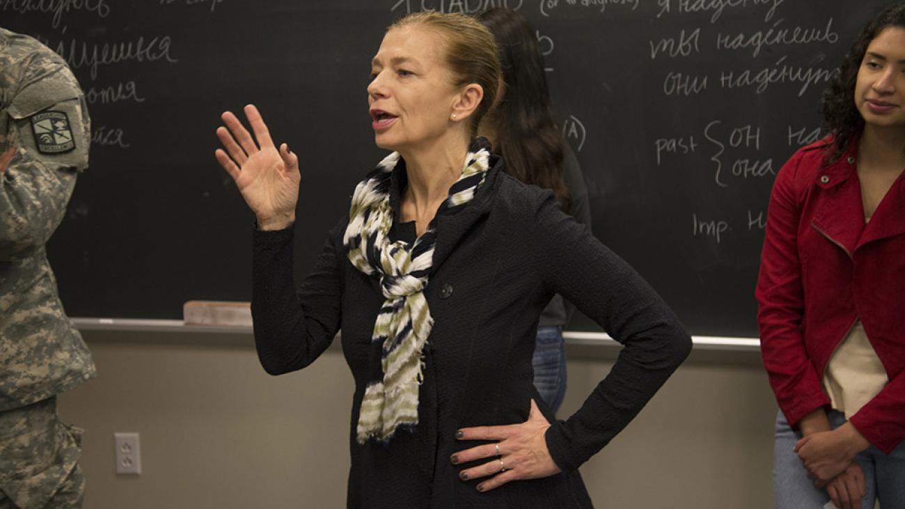 In class with Professor Larissa Rudova