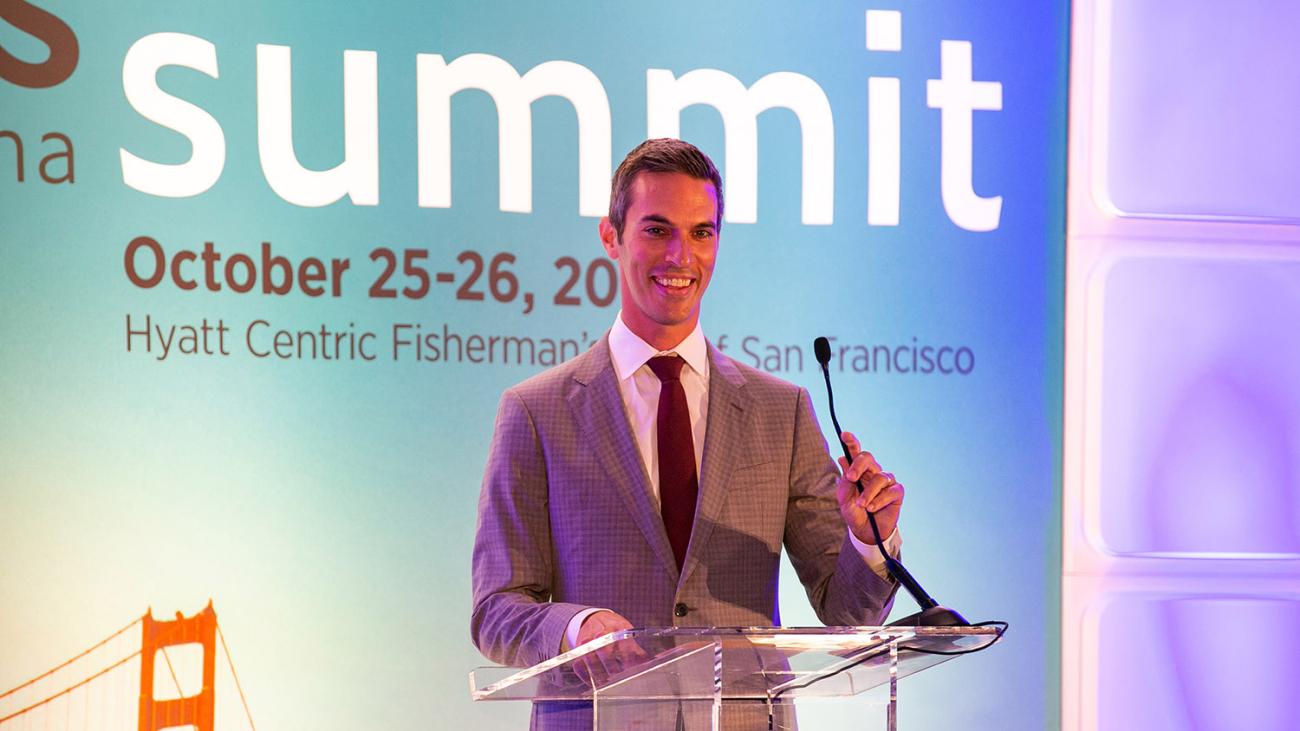 Speaker Ari Shapiro at the Ideas at Pomona Summit